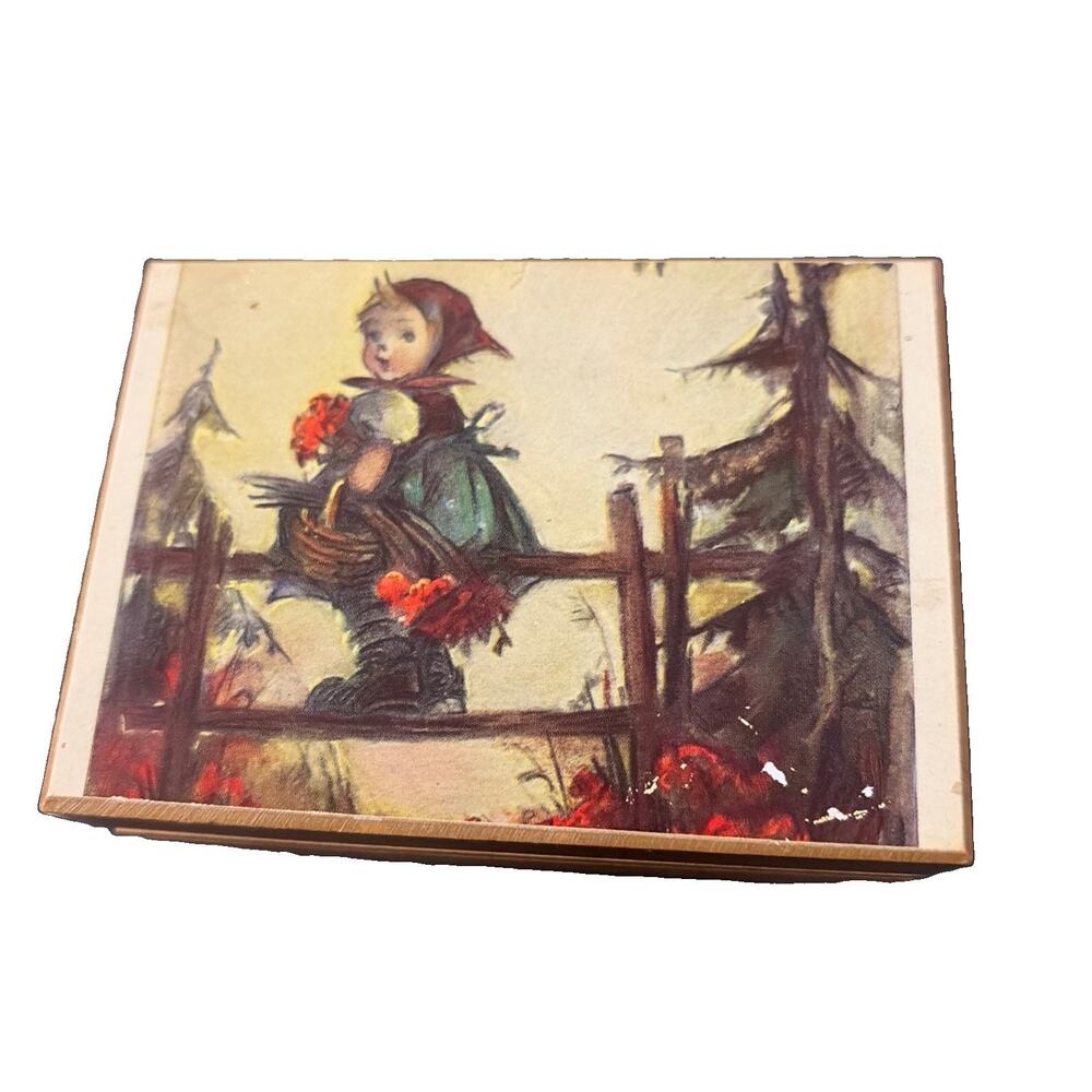 REUGE Swiss Music Box LARA’S THEME DR. ZHIVAGO Russian Little Girls Hummel Style